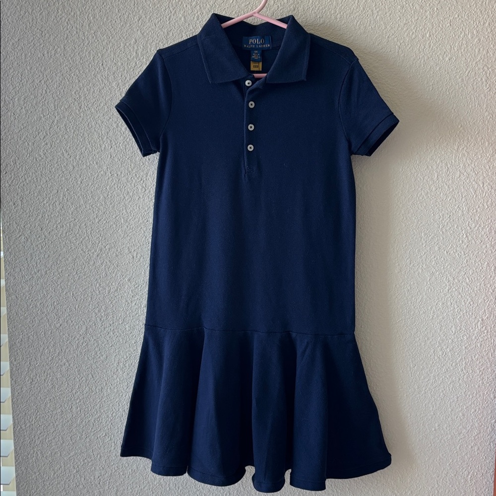 Girl’s Polo Ralph Lauren Pique Polo Dress, 6X